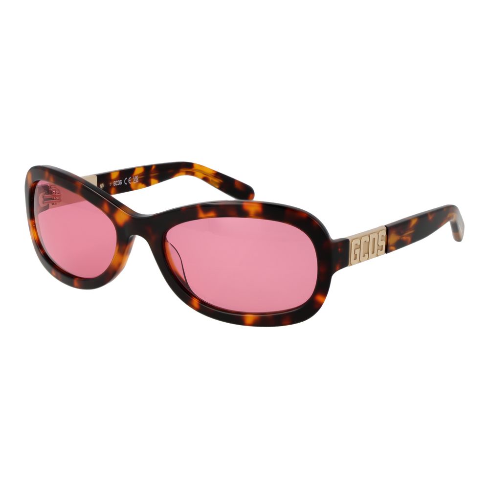 GCDS Braune Sonnenbrille aus Acetat