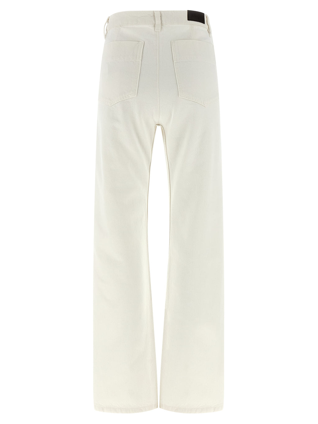 Lemaire White Cotton High-Waisted Jean