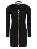 Elisabetta Franchi Black Viscose Short Dress