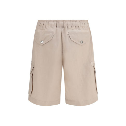 Brunello Cucinelli Beige Linen Bermuda Shorts