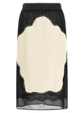 The Attico Bicolor Viscose Midi Skirt