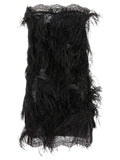The Attico Black Polyamide Short Dress