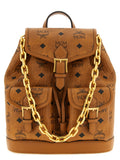 MCM Brown Polyethylene Backpack