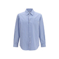Saint Laurent Blue Cotton Pattern Shirt