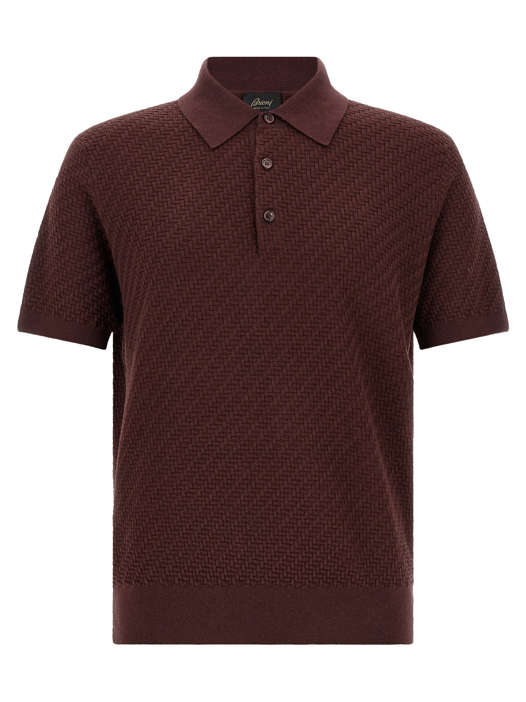 Brioni Purple Cotton Polo Shirt