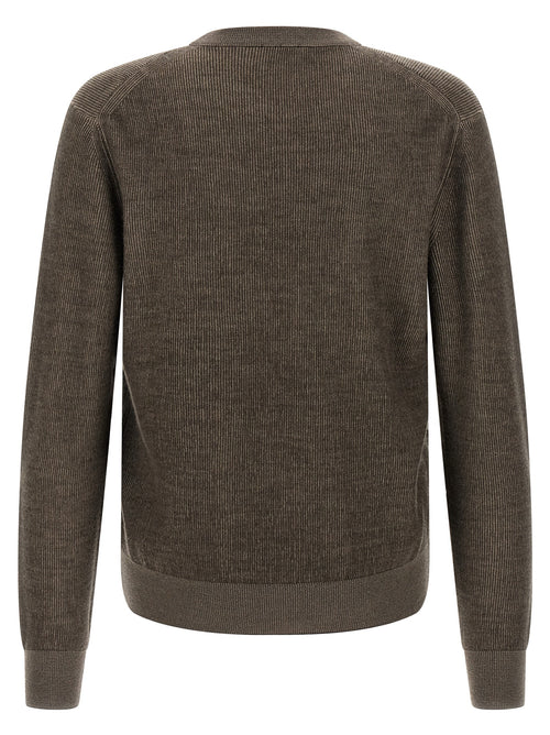 Brioni Brown Cashmere Cardigan