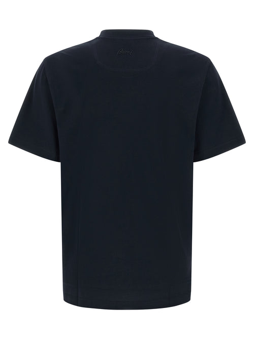 Brioni Blue Cotton T-Shirt