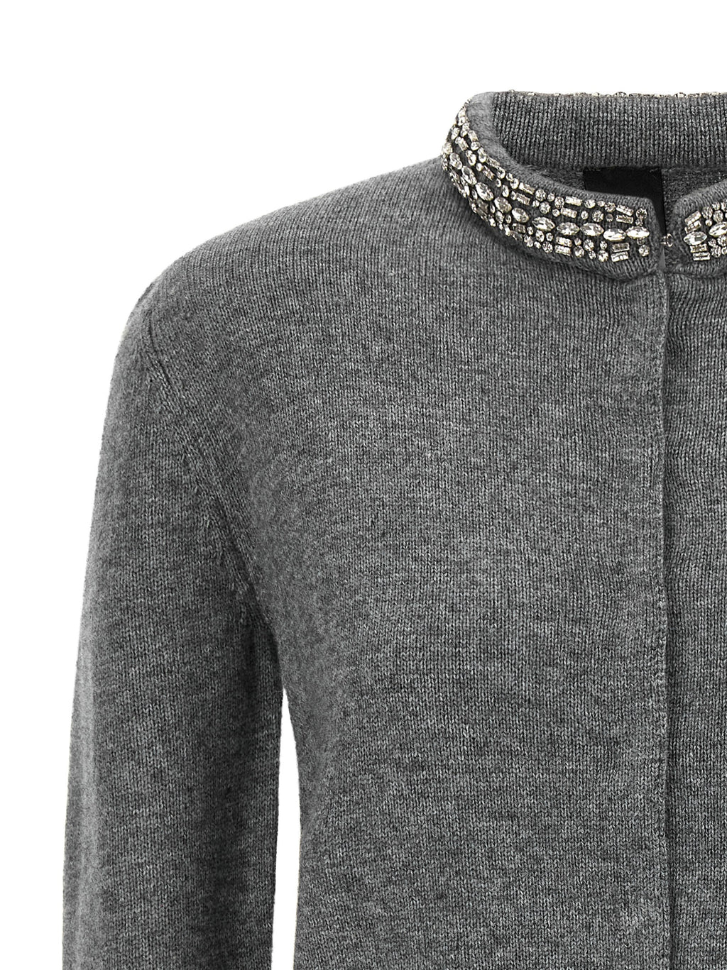 PINKO Gray Wool Cardigan