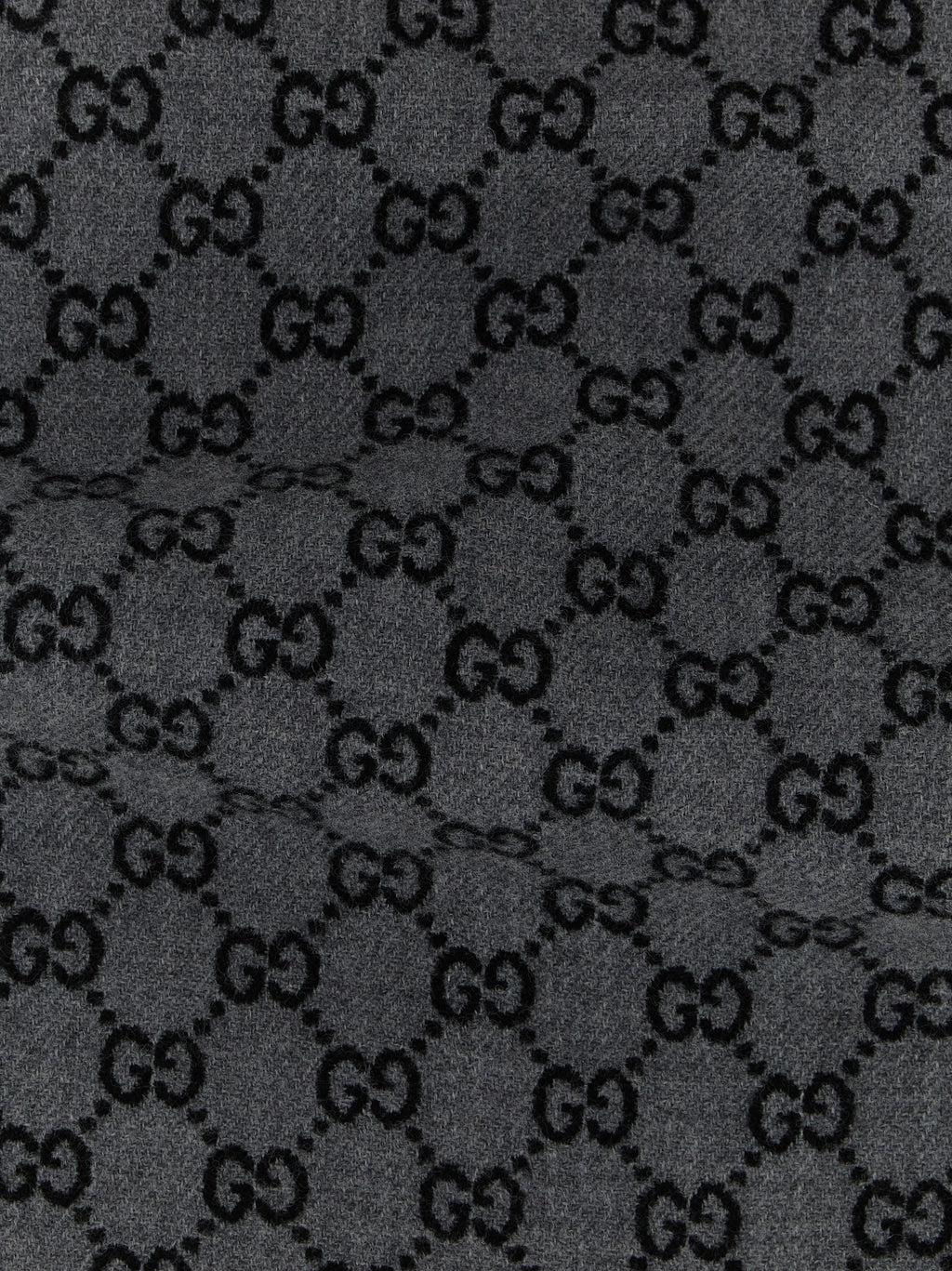 Gucci Gray Wool Scarf