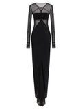 Rick Owens Black Nylon Long Dress