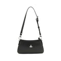 Vivienne Westwood Black Calf Leather Bos Taurus Shoulder Bag