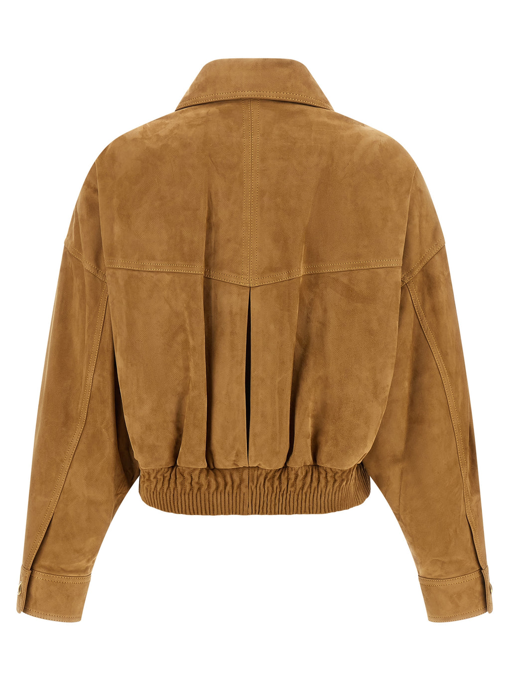 Versace Brown Lamb Leather Leather Jacket