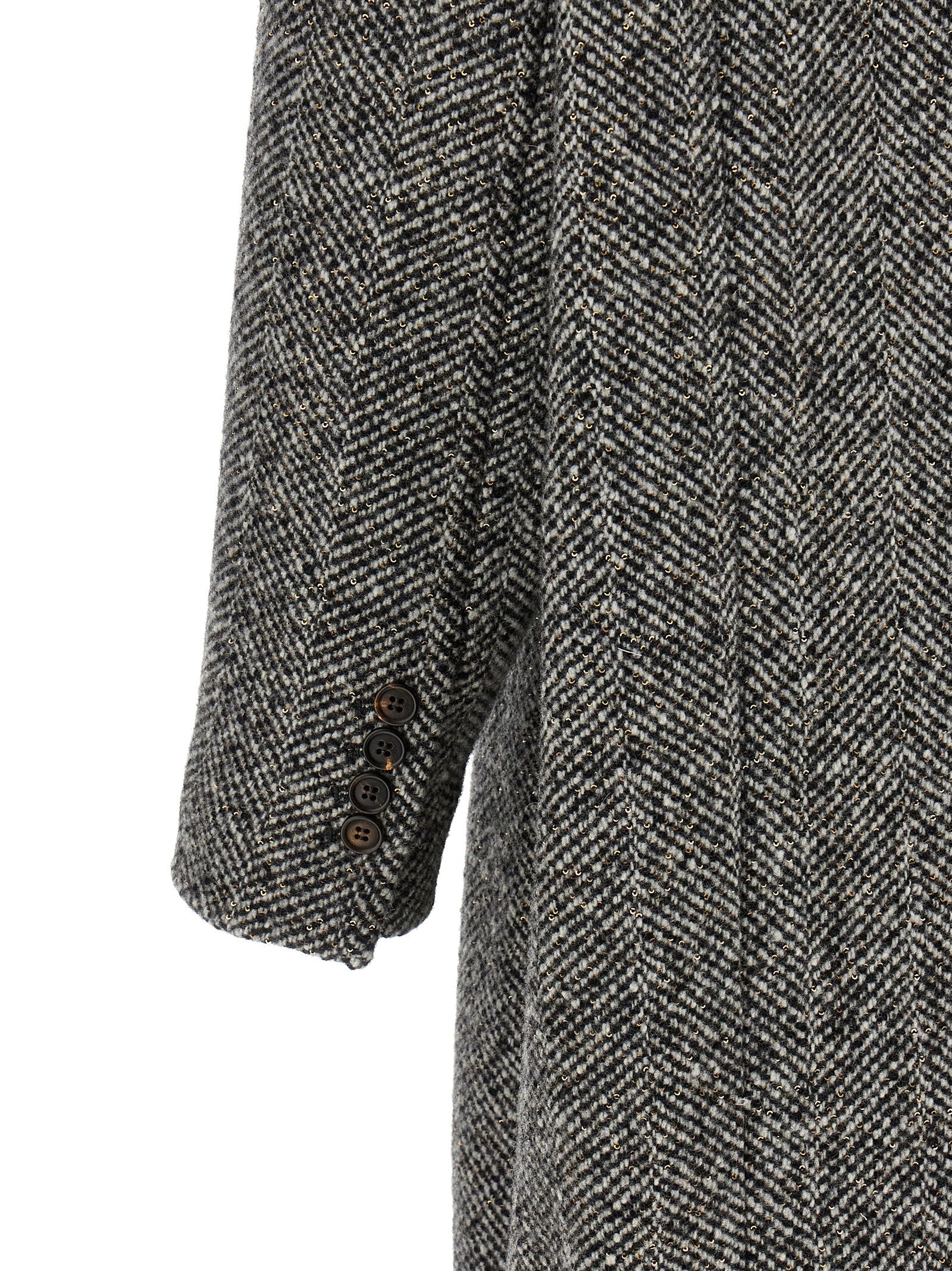 Brunello Cucinelli Gray Virgin Wool Coat