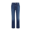 Dolce & Gabbana Blue Cotton Straight-Leg Jeans