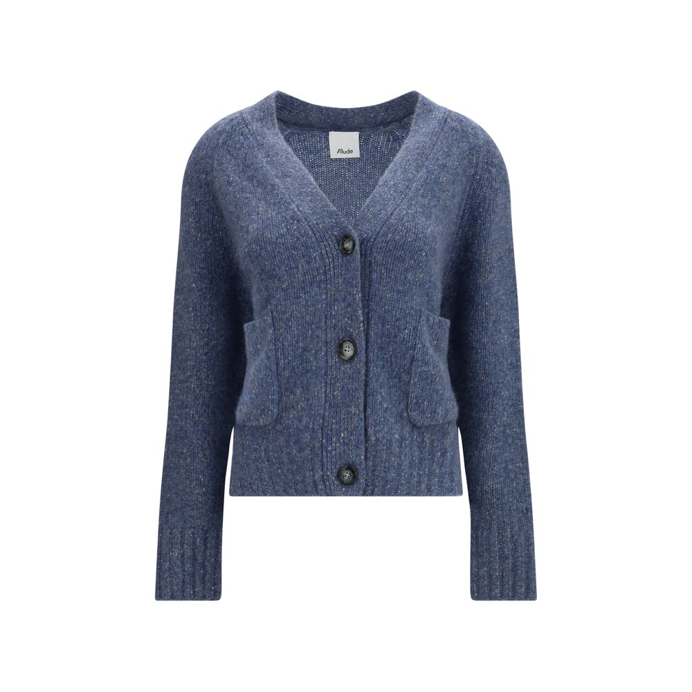 Allude Blue Cashmere Cardigan