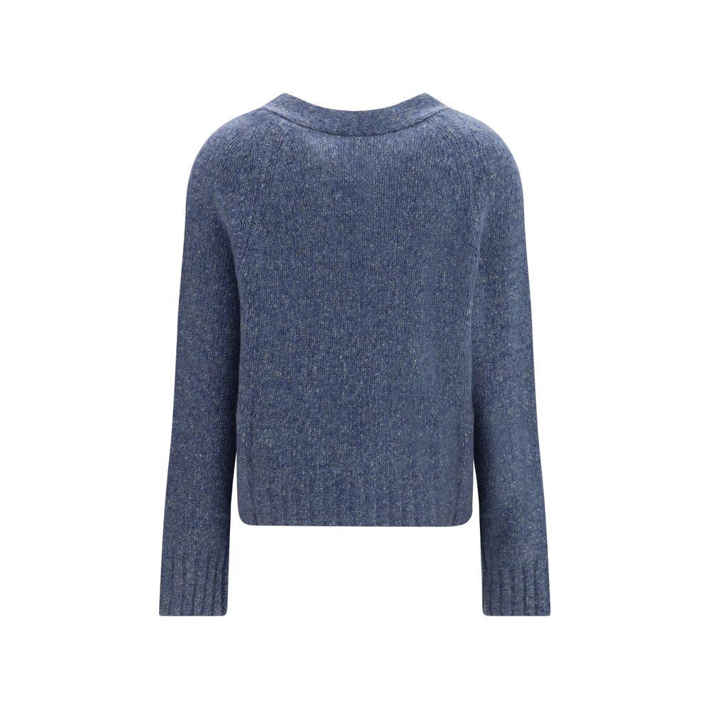 Allude Blue Cashmere Cardigan