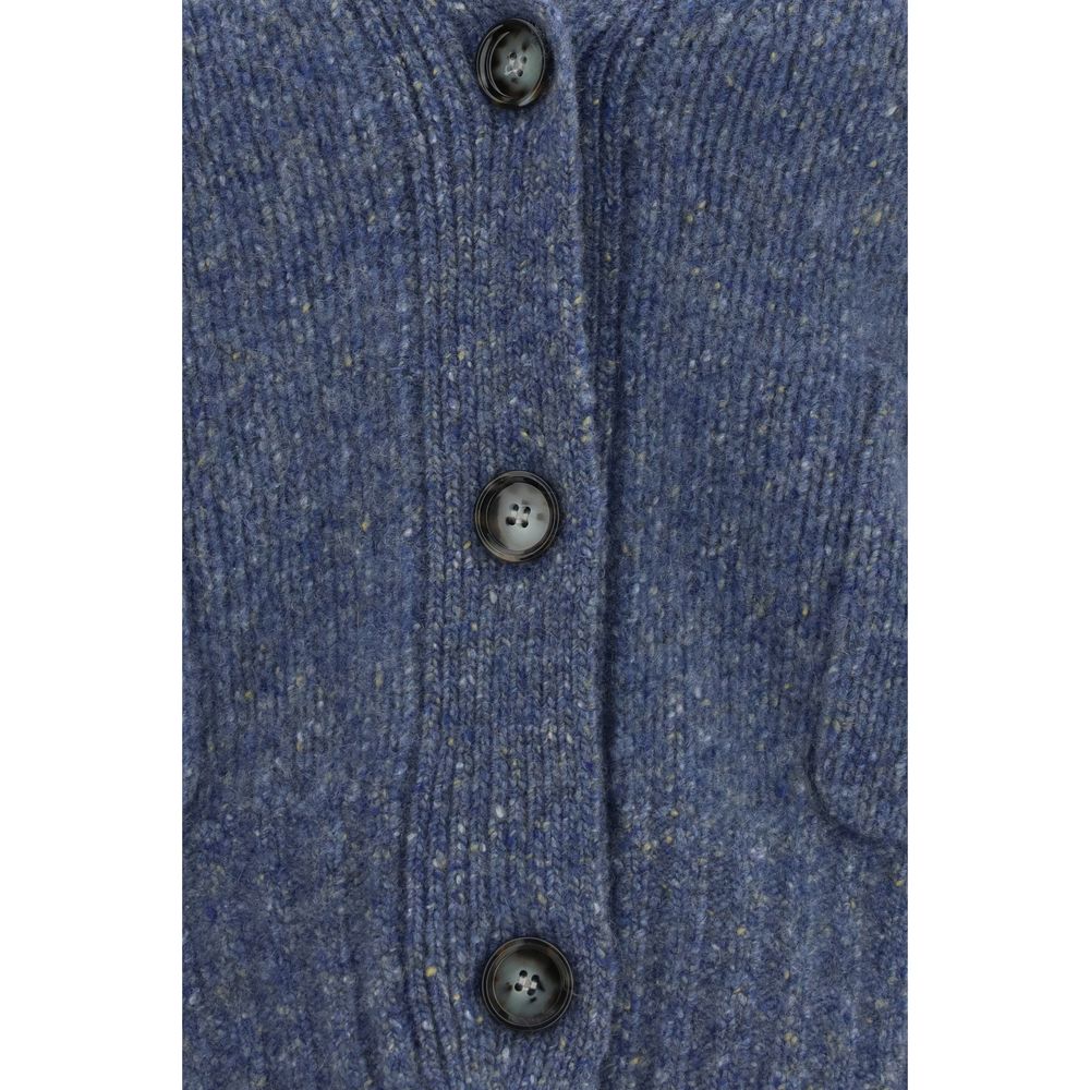 Allude Blue Cashmere Cardigan