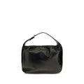 Brunello Cucinelli Black Calf Leather Bos Taurus Shoulder Bag