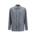 Brunello Cucinelli Gray Wool Oves Aries Full-Length Jacket