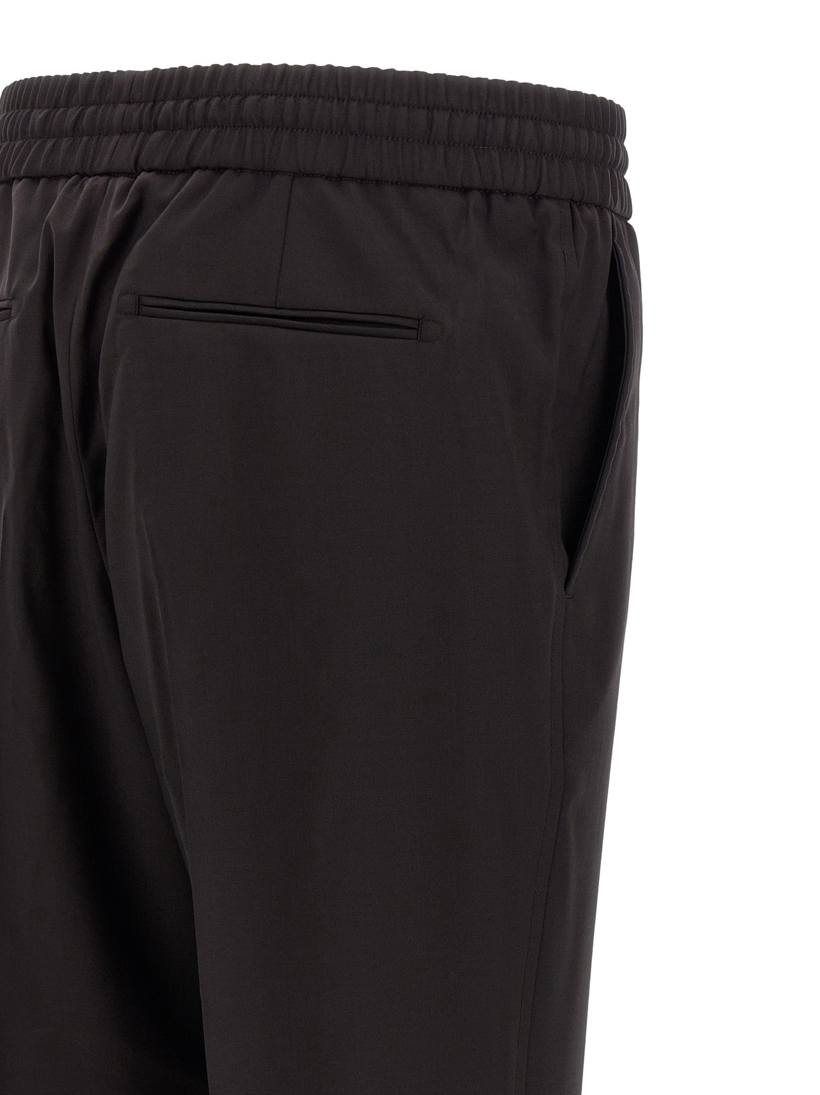 Brioni Brown Wool Casual Pants