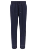 Brioni Blue Wool Casual Pants