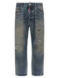 Dsquared² Blue Cotton Relaxed Fit Jeans