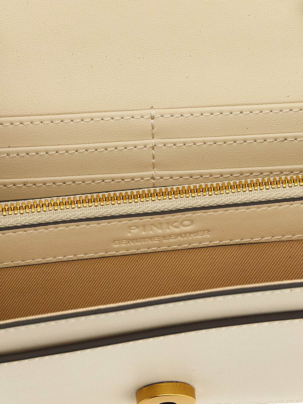 PINKO White Calfskin Cardholder