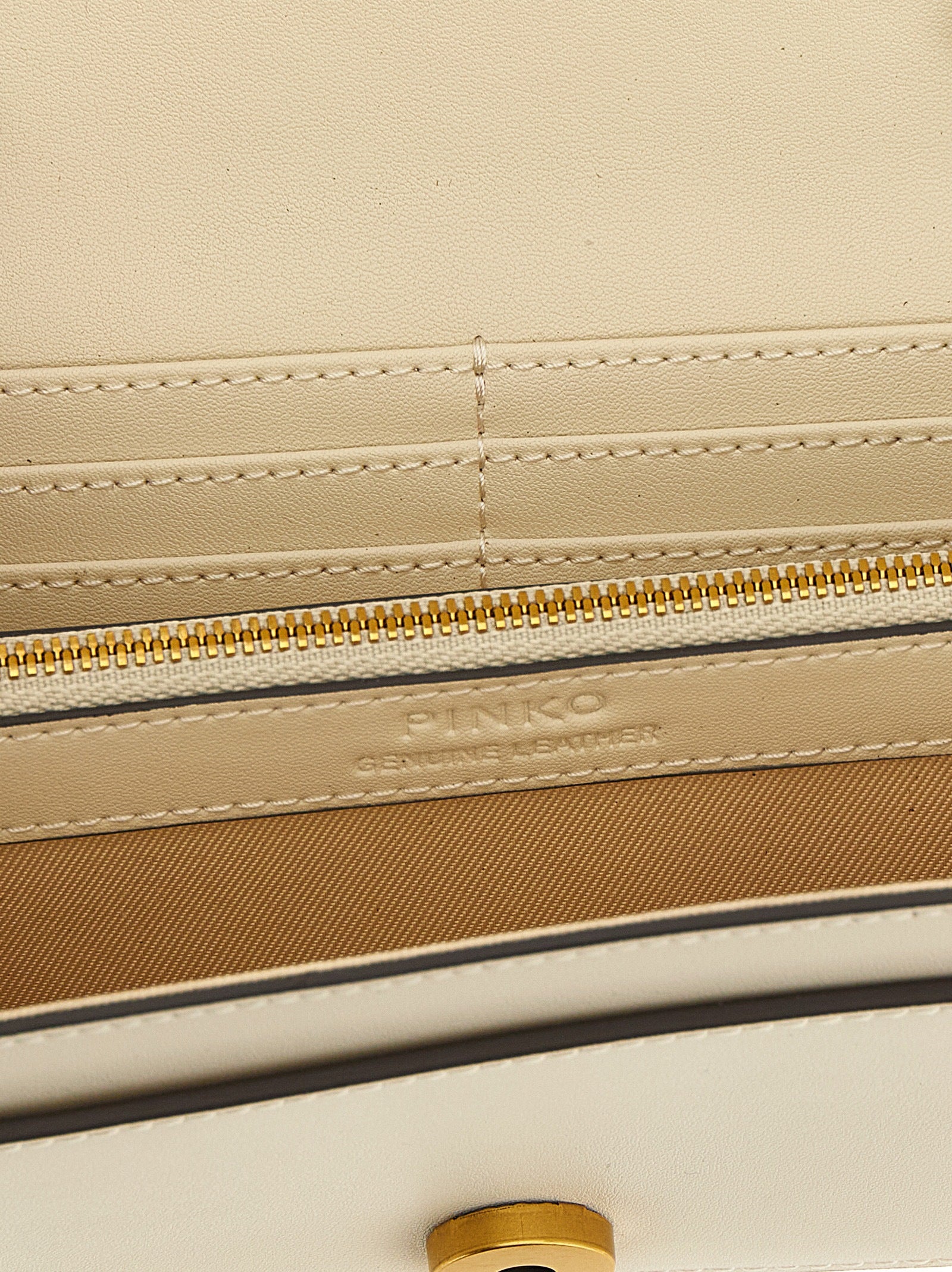 PINKO White Calfskin Cardholder