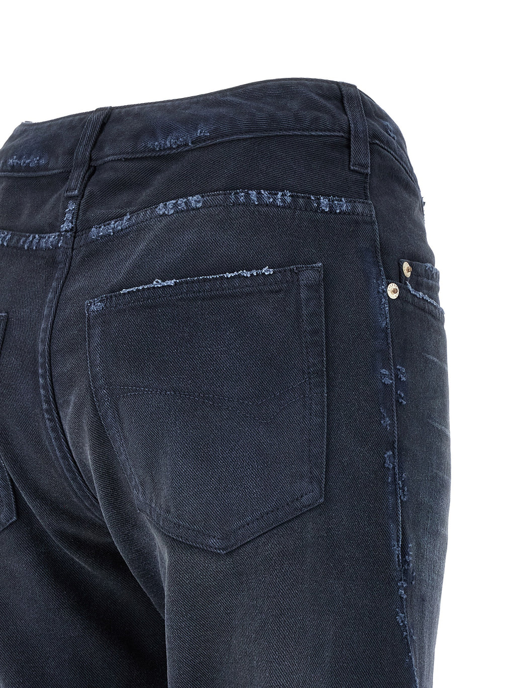 Balenciaga Blue Cotton Flared Jeans