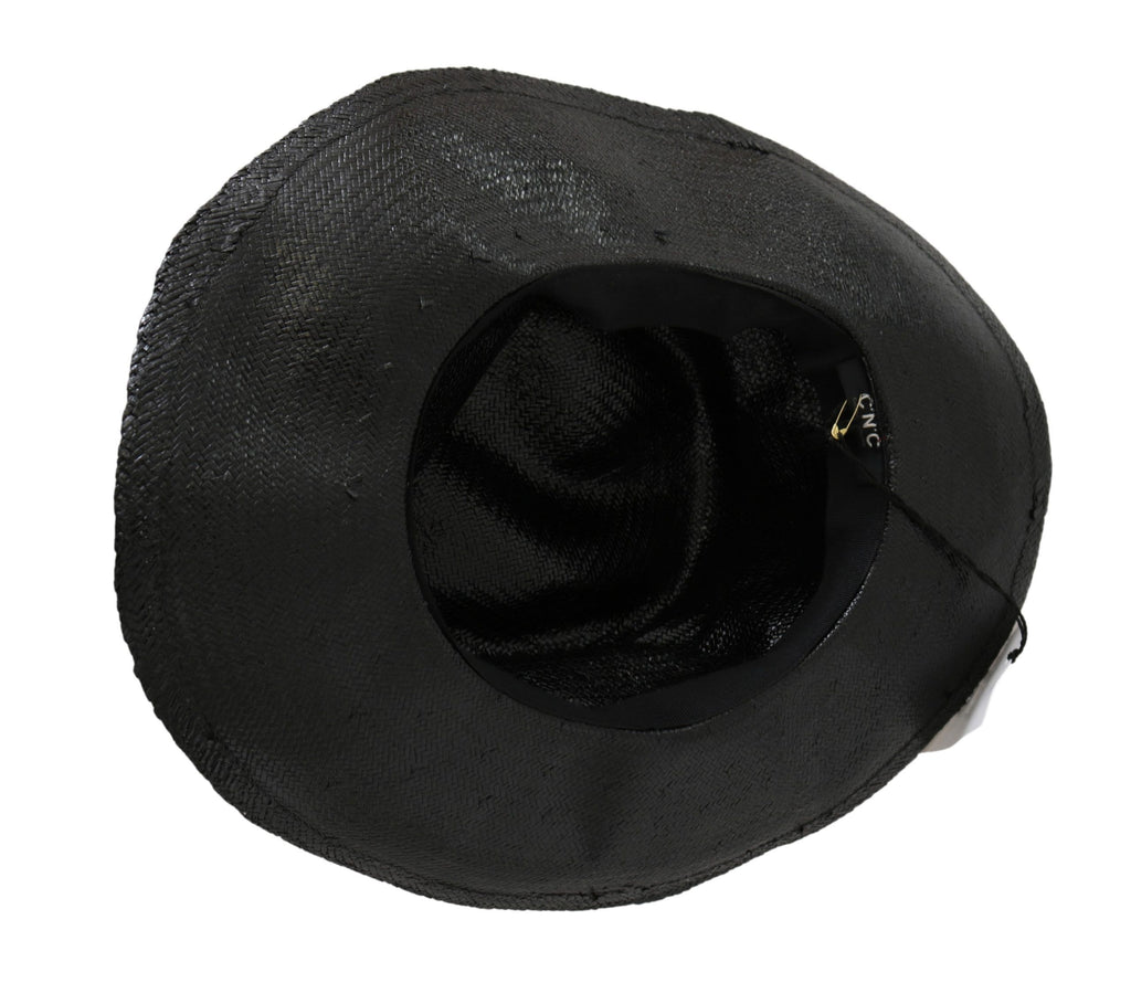 Costume National Schwarzer Cowboyhut mit breiter Krempe