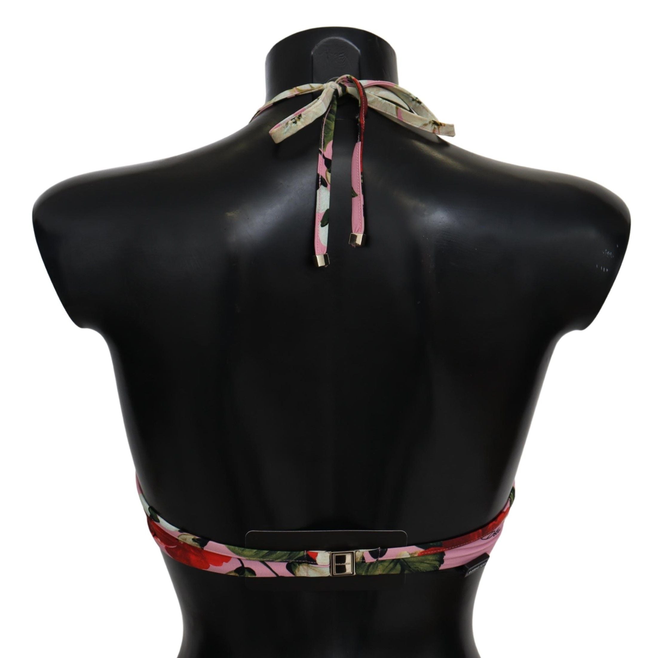 Dolce & Gabbana Multicolor Floral Badeanzug Bademode Bikini-Oberteile