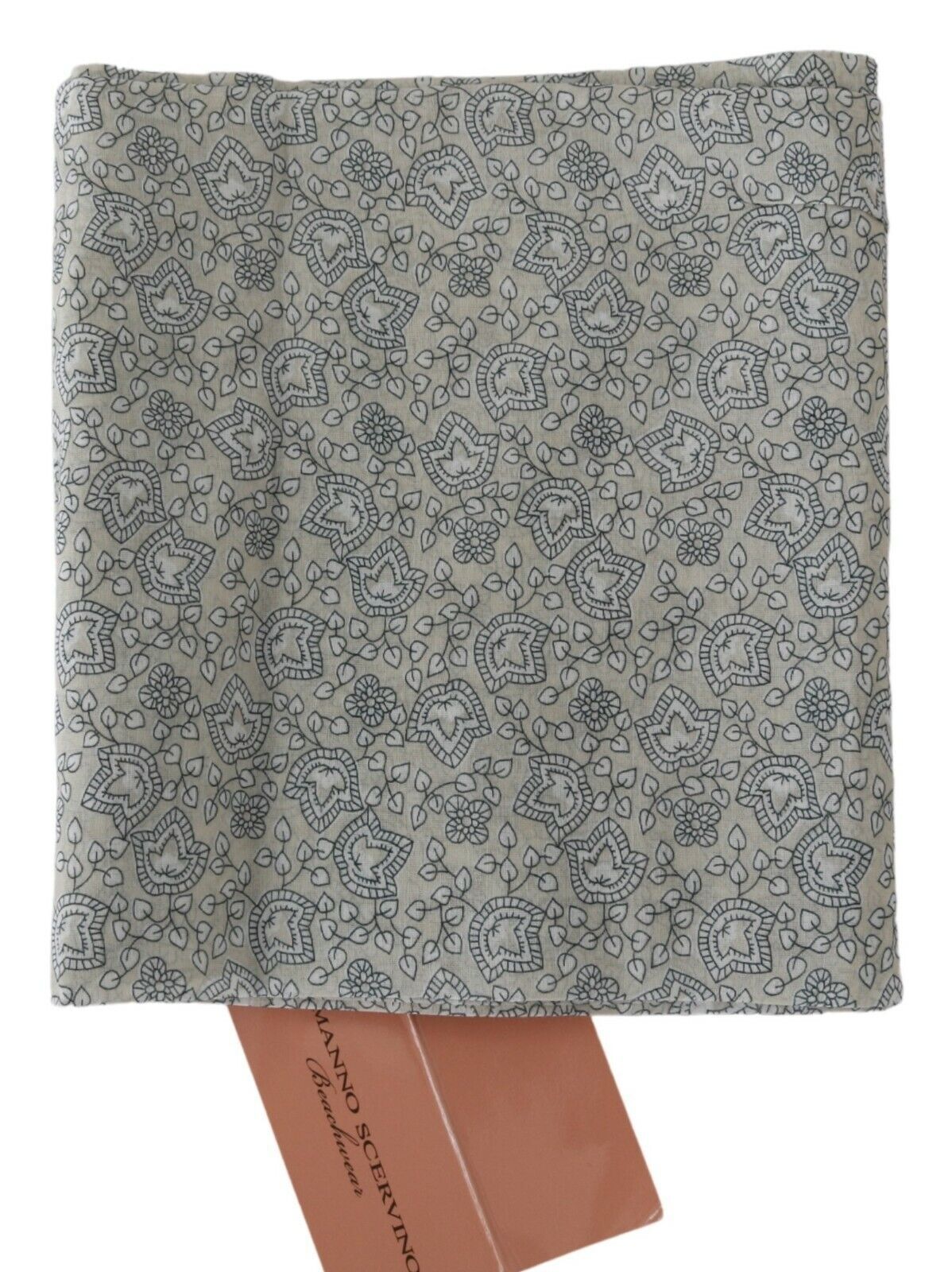 Ermanno Scervino Beige Blau Gürtel Wrap Beachwear Taille