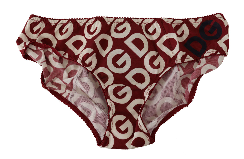 Dolce & Gabbana Multicolor DG Logo Print Slip Bottom Unterwäsche