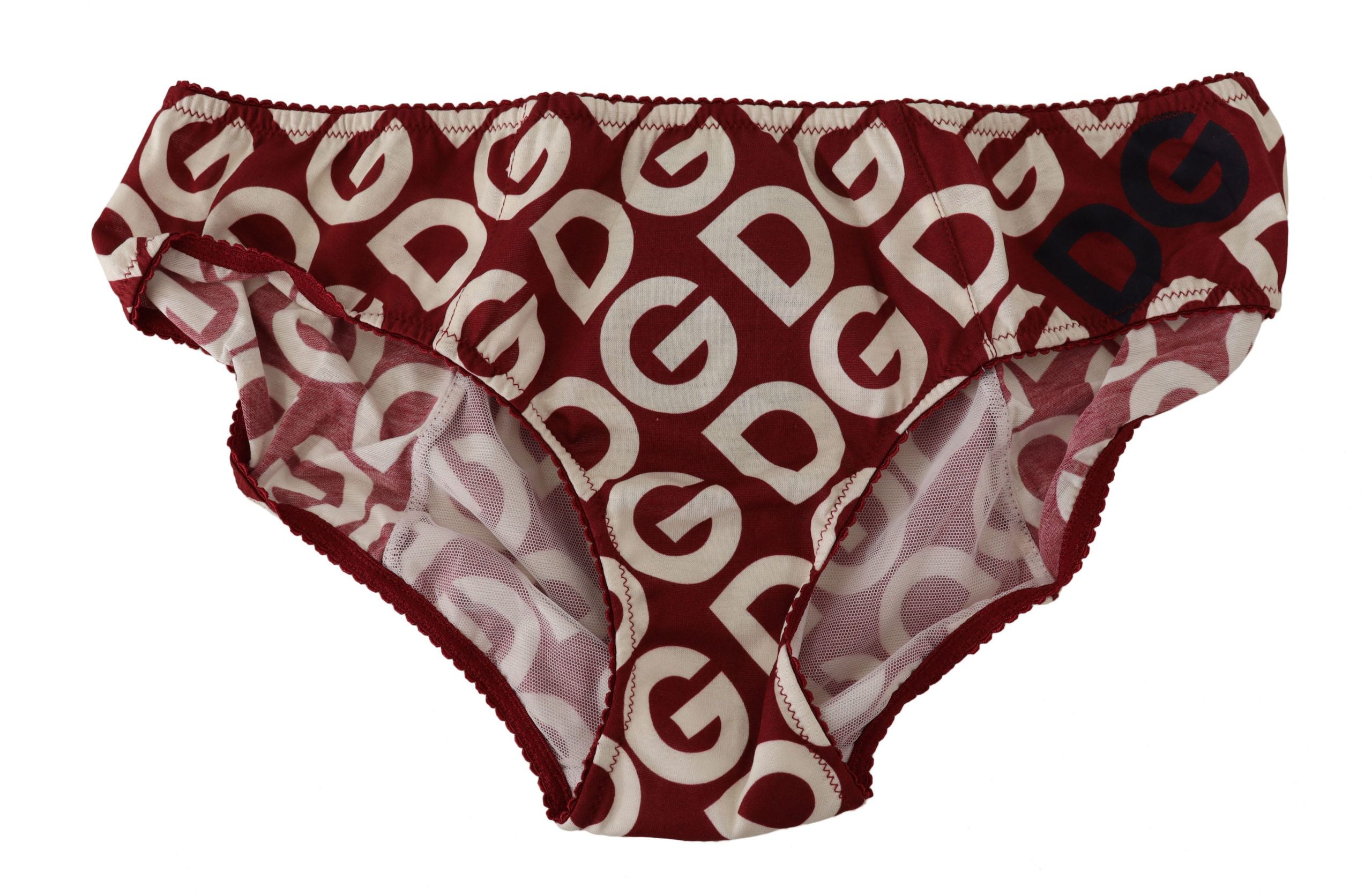 Dolce & Gabbana Multicolor DG Logo Print Slip Bottom Unterwäsche
