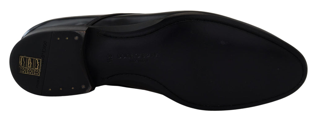 Dolce & Gabbana Schwarze Lederschuhe für formelle Anlässe