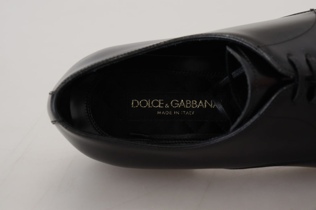 Dolce & Gabbana Schwarze Lederschuhe für formelle Anlässe