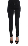 Costume National Schwarze Slim Fit Denim-Jeans aus Baumwolle