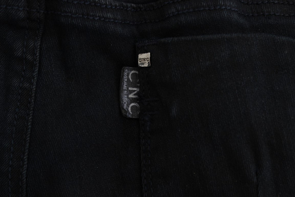 Costume National Schwarze Slim Fit Denim-Jeans aus Baumwolle