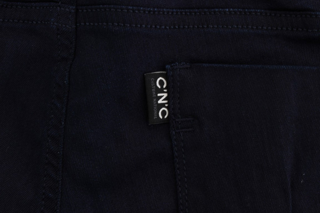 Costume National Blaue Slim Fit Jeans aus Baumwollmischung