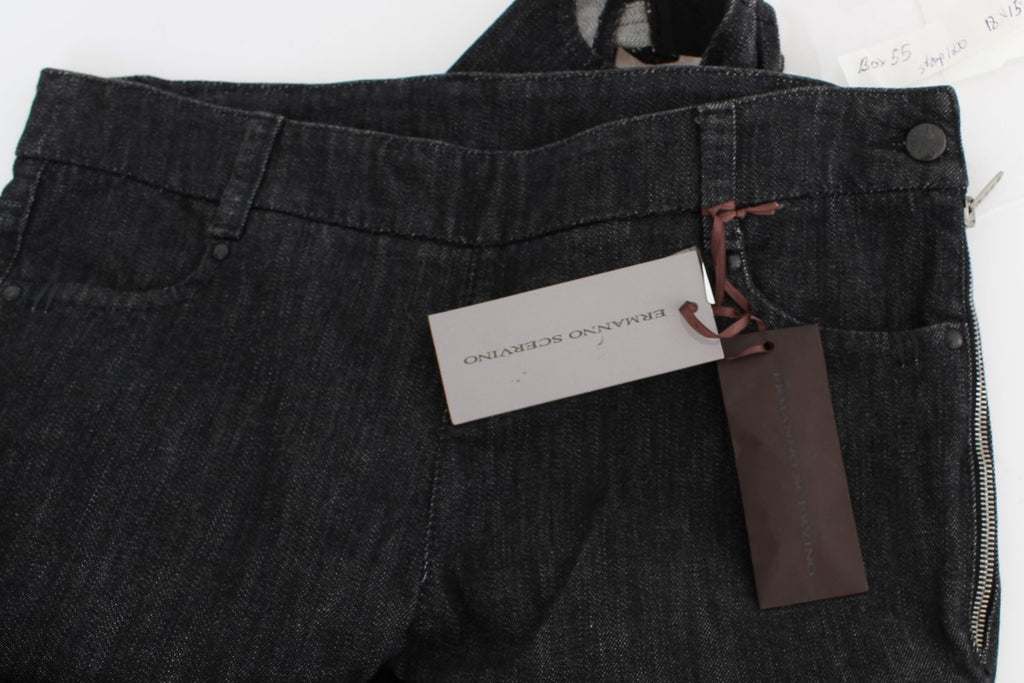 Ermanno Scervino Blaue Slim Fit Denim-Jeans aus Baumwolle
