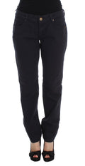 Ermanno Scervino Blaue Baumwollmischung Casual Fit Hose