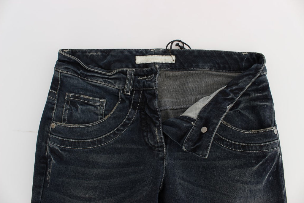 Ermanno Scervino Blaue Slim Fit Jeans aus Baumwollmischung