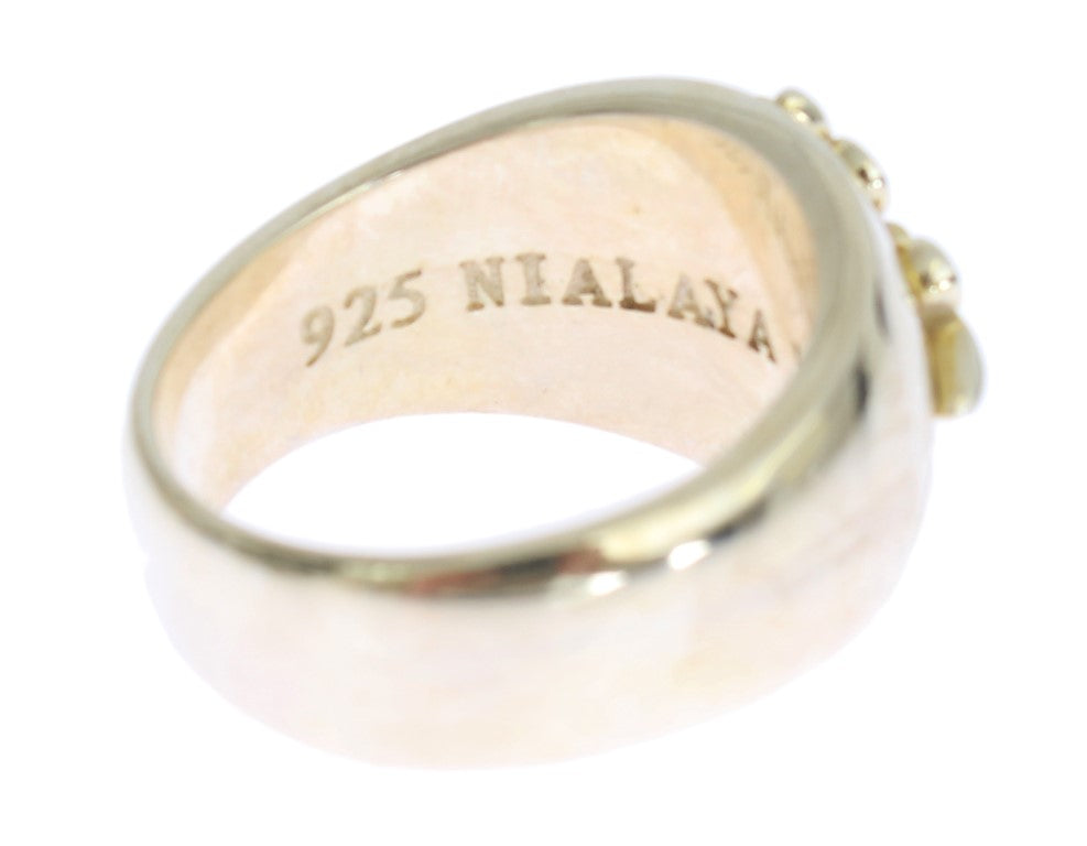 Nialaya Silber Wappen 925 Sterling Ring