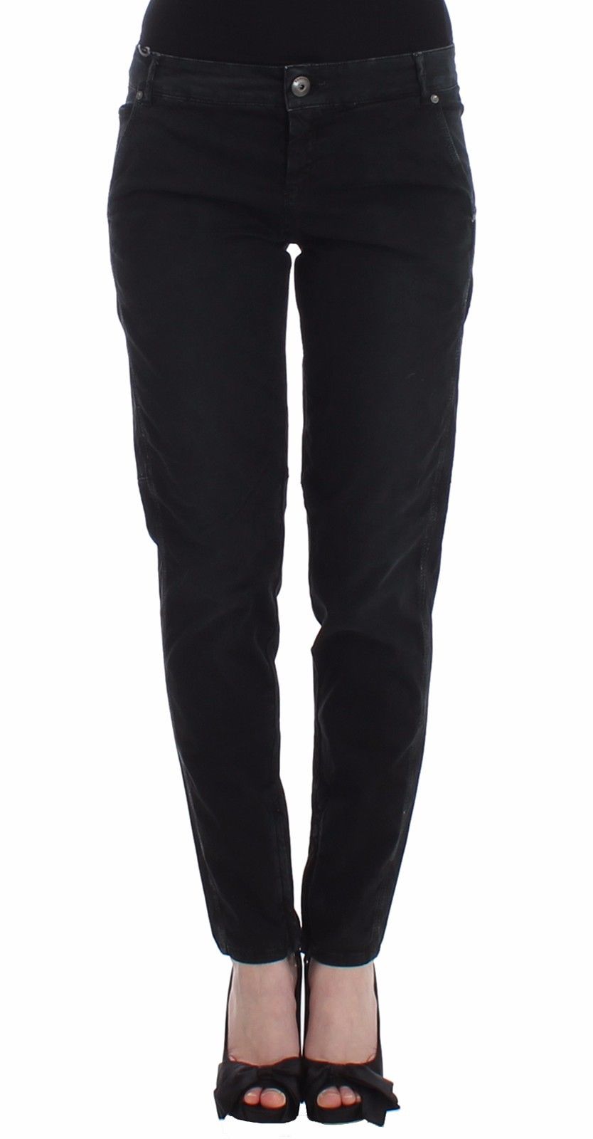 Ermanno Scervino Blaue Slim Jeans Denim-Hosen Skinny Leg Straight