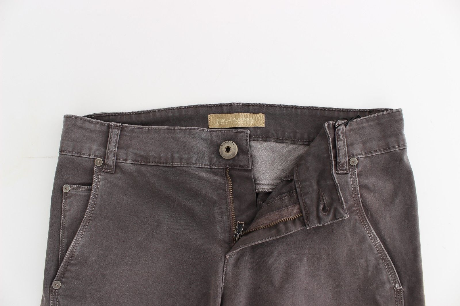 Ermanno Scervino Graue Slim Jeans Denim-Hosen Skinny Leg Stretch