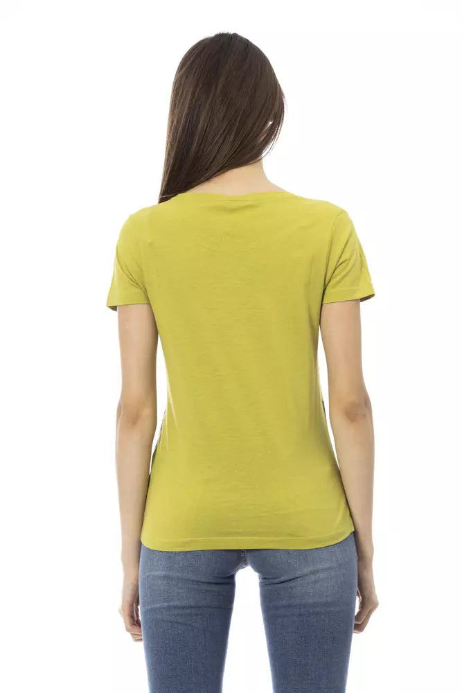Trussardi Action "Grünes Baumwoll-T-Shirt für Frauen"