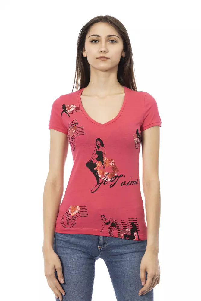 Trussardi Action Multicolor Baumwolle Frauen T-Shirt