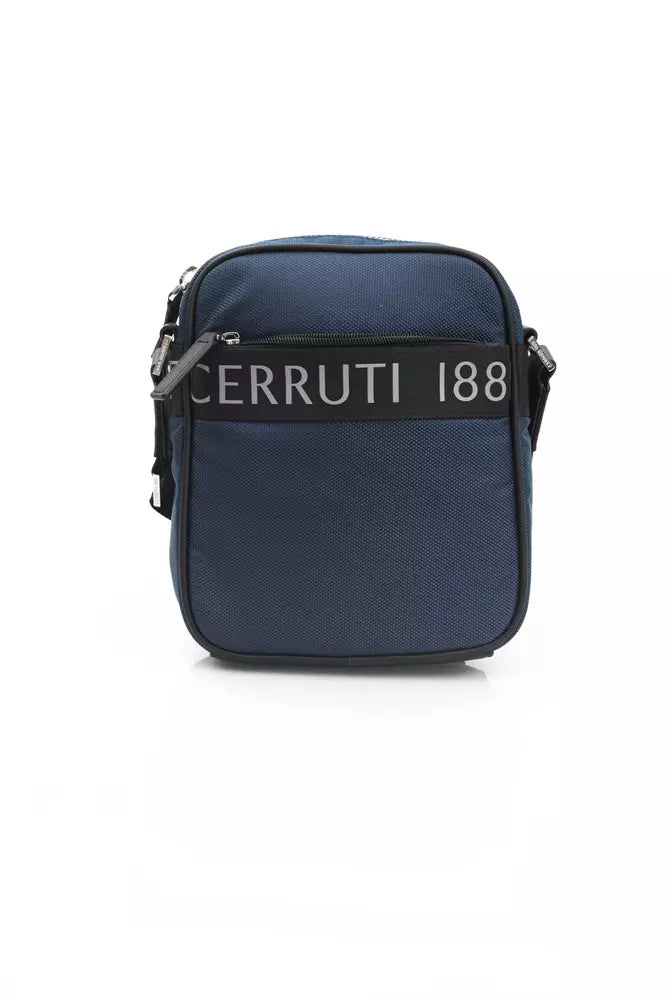 Cerruti 1881 Blaue Leder Damen Crossbody Tasche