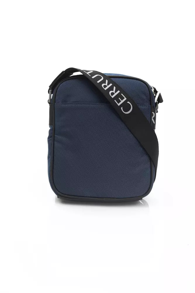 Cerruti 1881 Blaue Leder Damen Crossbody Tasche