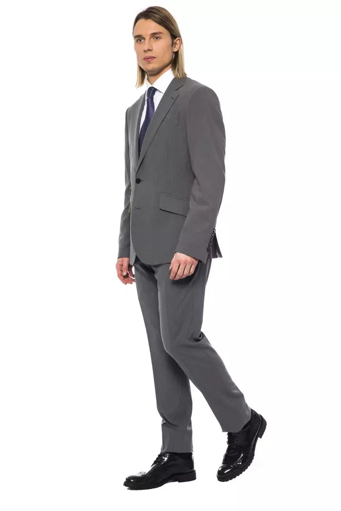 Billionaire Italian Couture Gray Wool Men's Blazer
